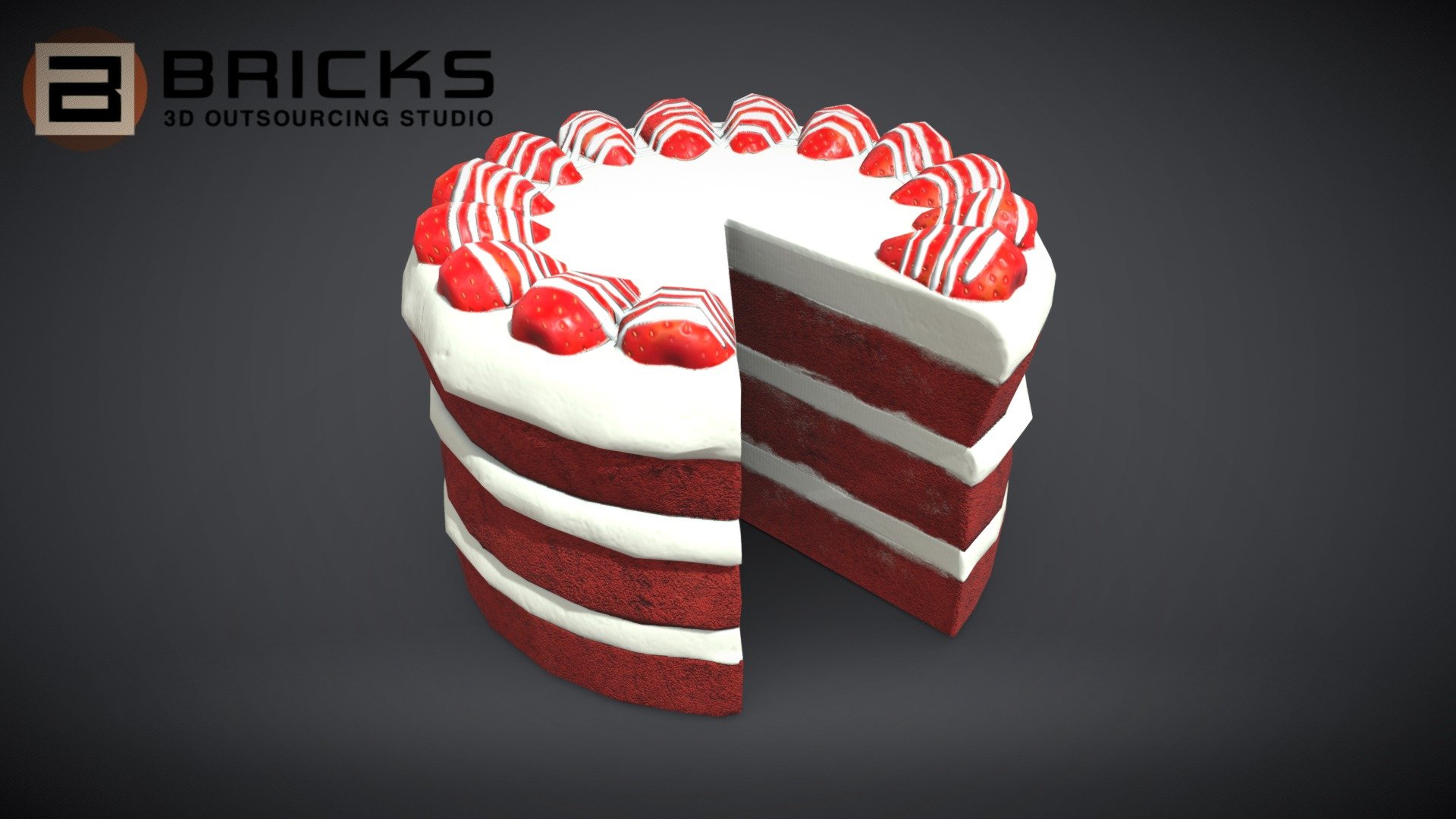 RedVelvetCakeChart 3d model