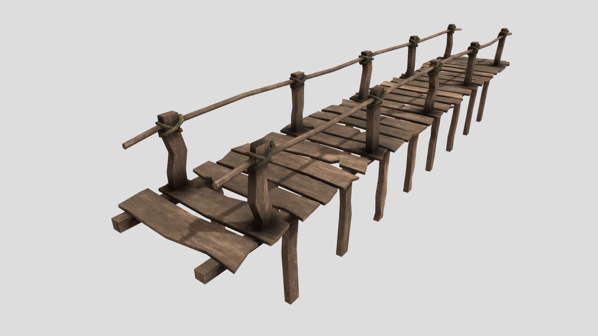 Wood Bridge 3d model