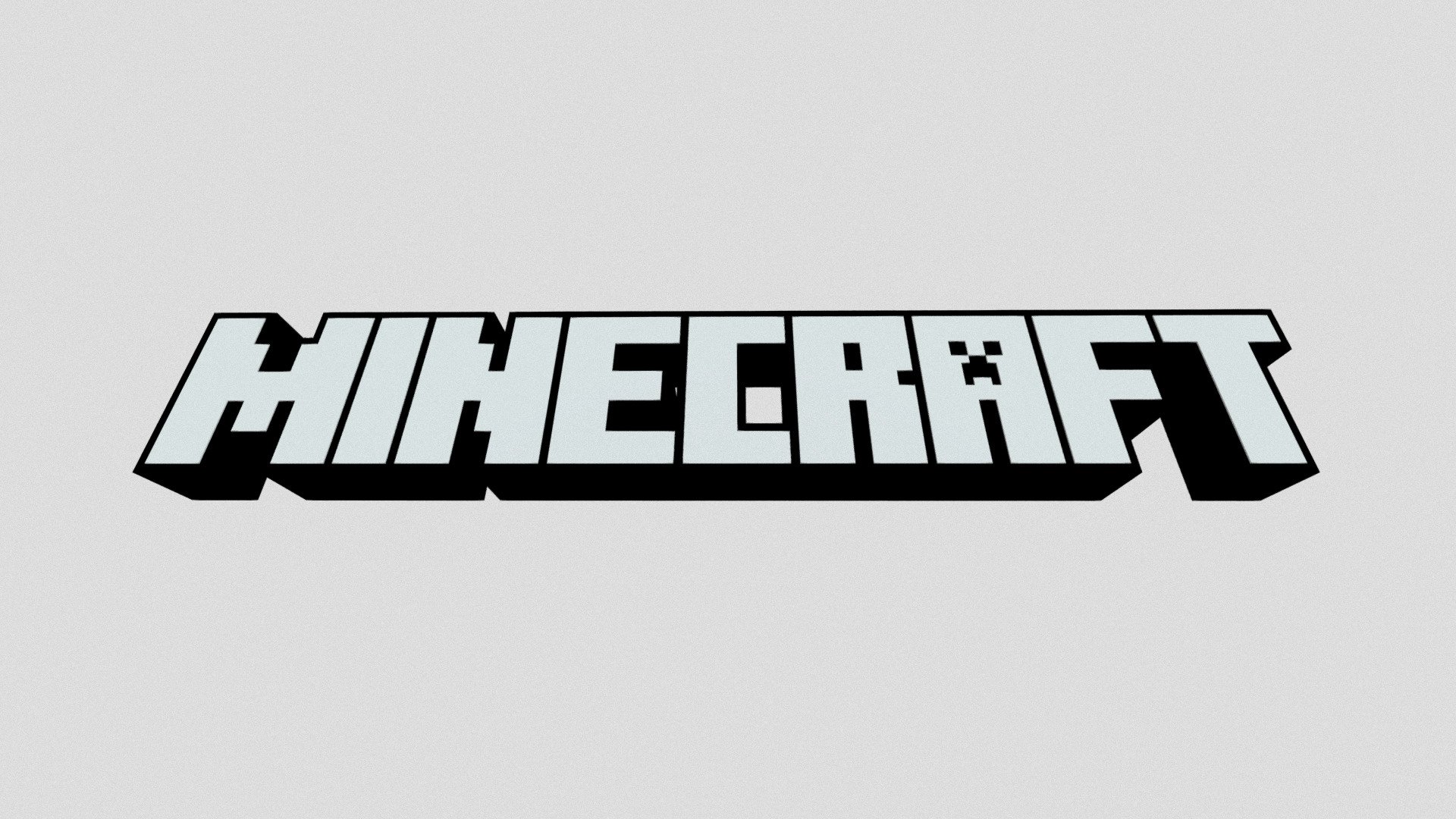 Minecraft Logo 3d model