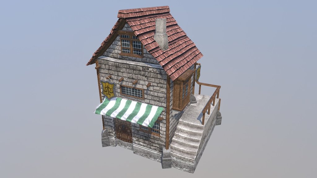 Medieval Store 3d model