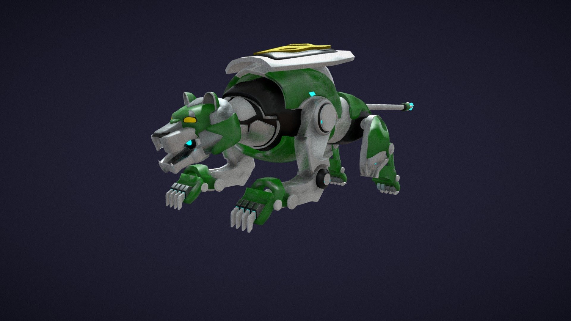 Green Lion (Voltron Legendary Defender) 3d model