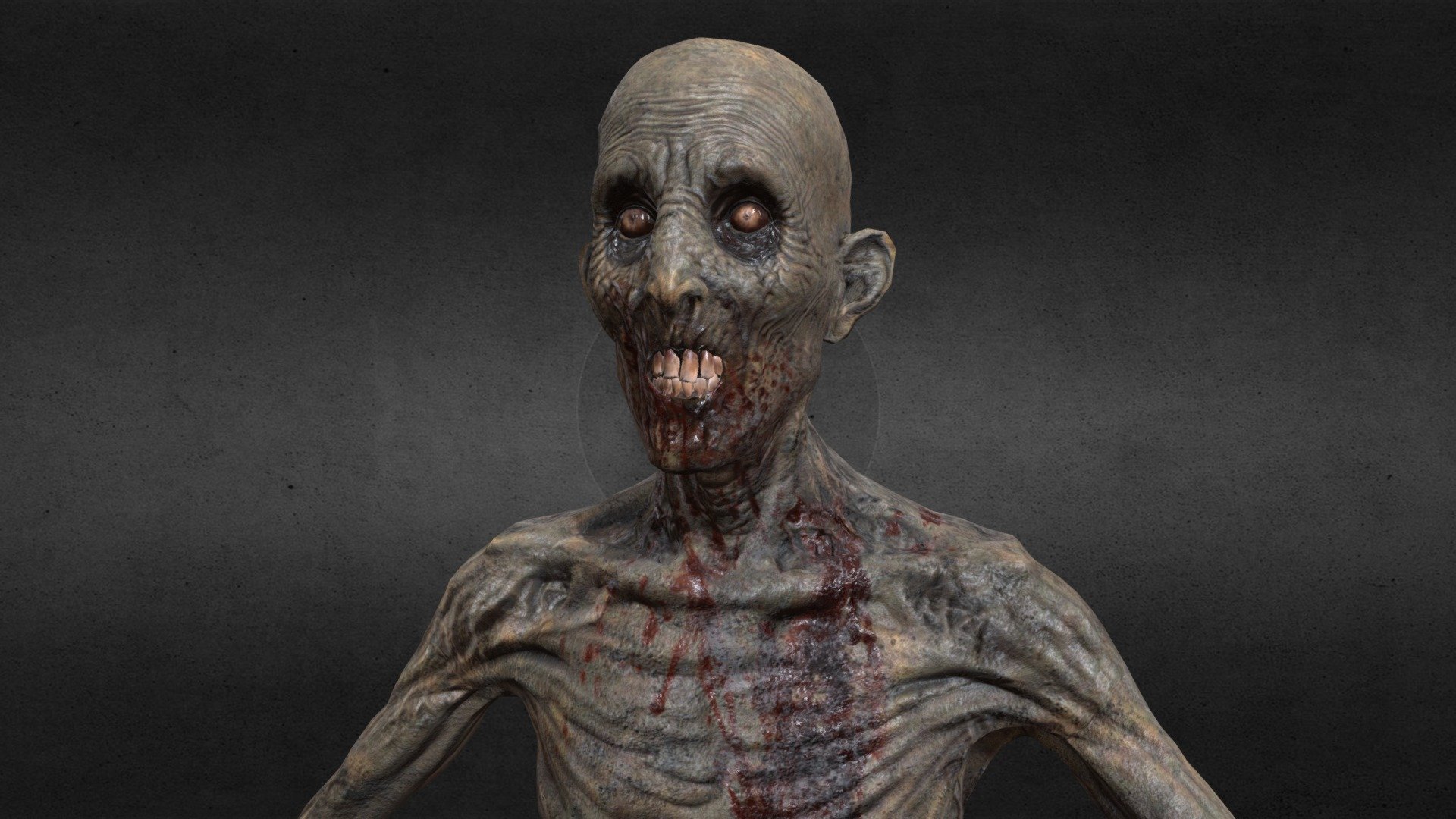 Decayed Zombie C 3d model