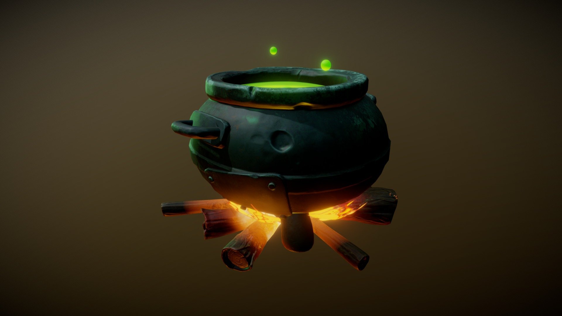 Cauldron Stylised 3d model