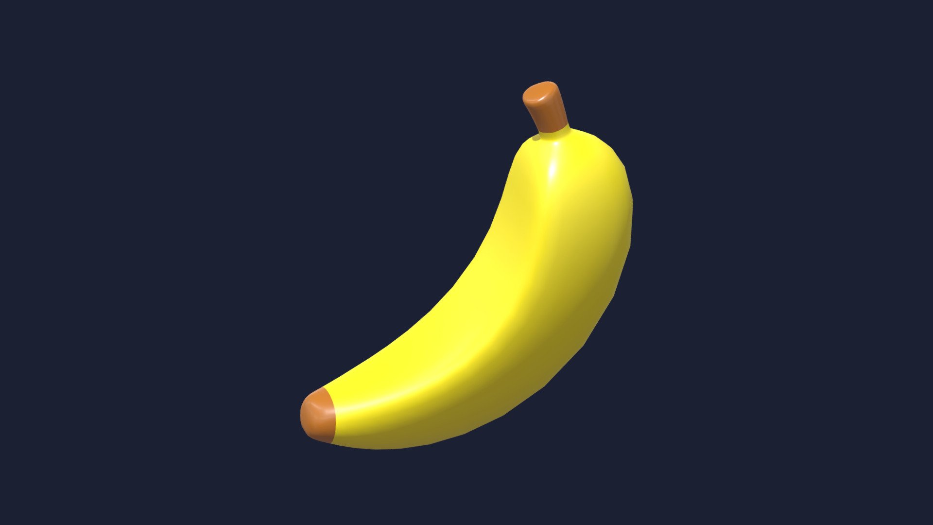 Banana Icon 3d model