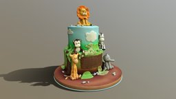 Cool Safari Animals Cake