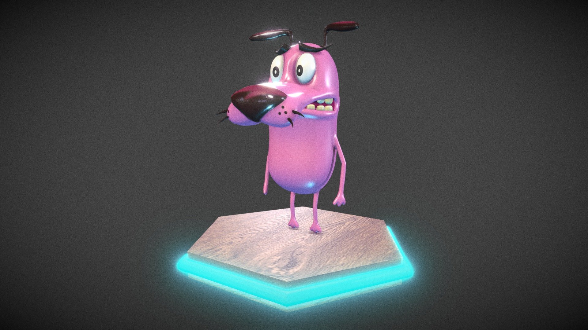 Courage The Cowardly Dog 3d model