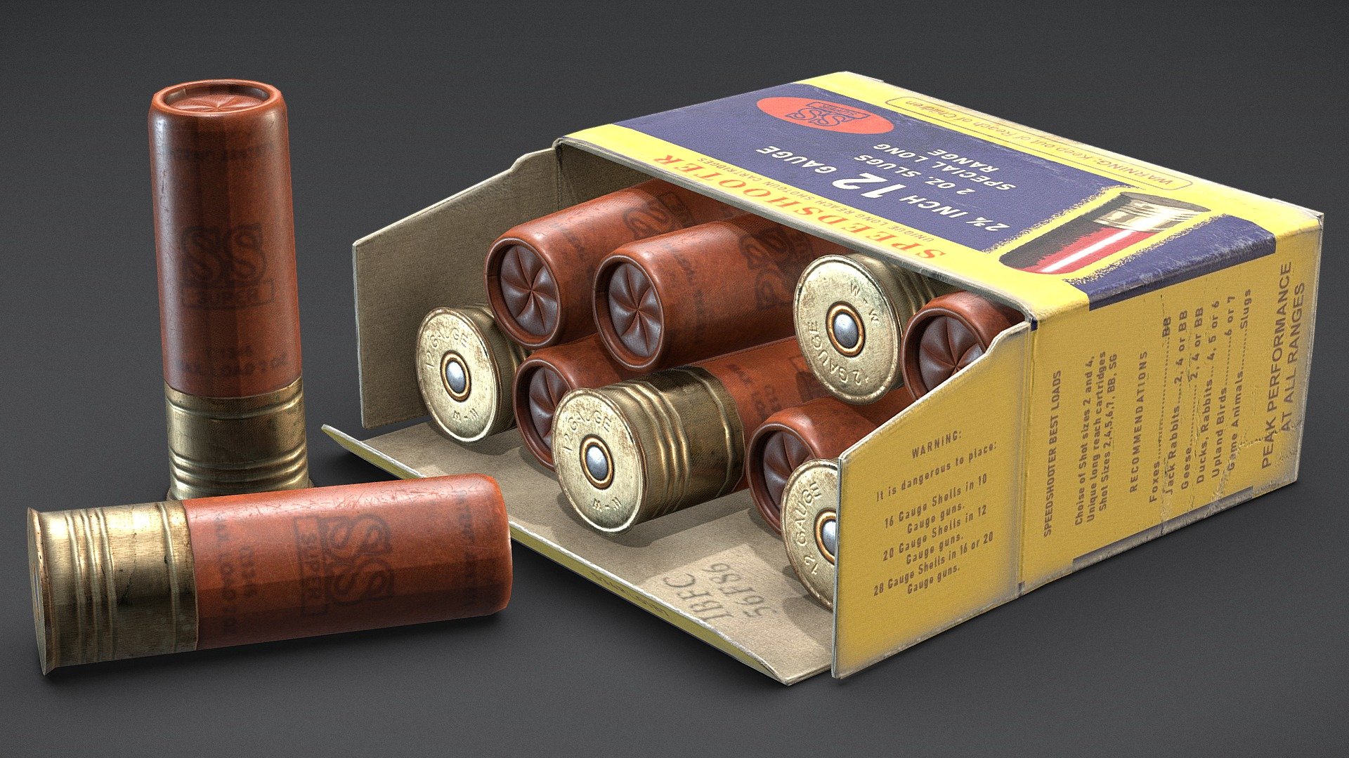 Shotgun shells 3d model