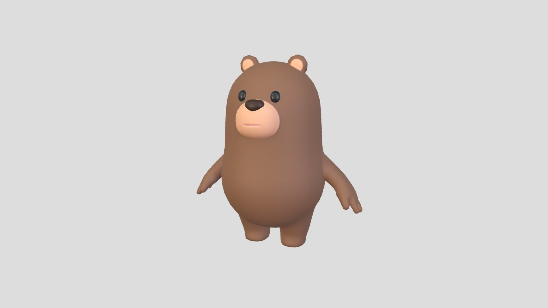 Bear Character 3d model