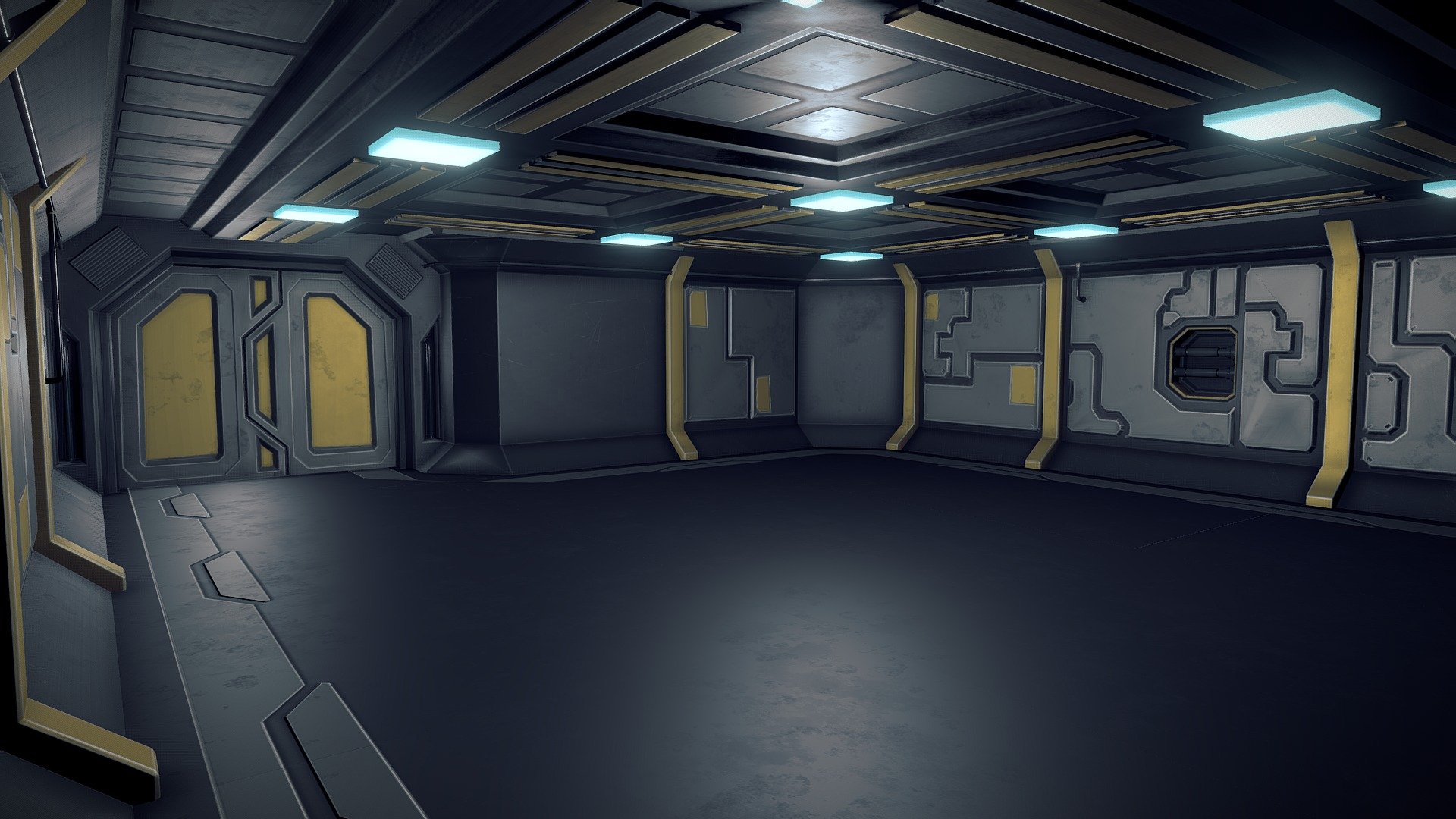 Modular Sci Fi Bunker 3d model