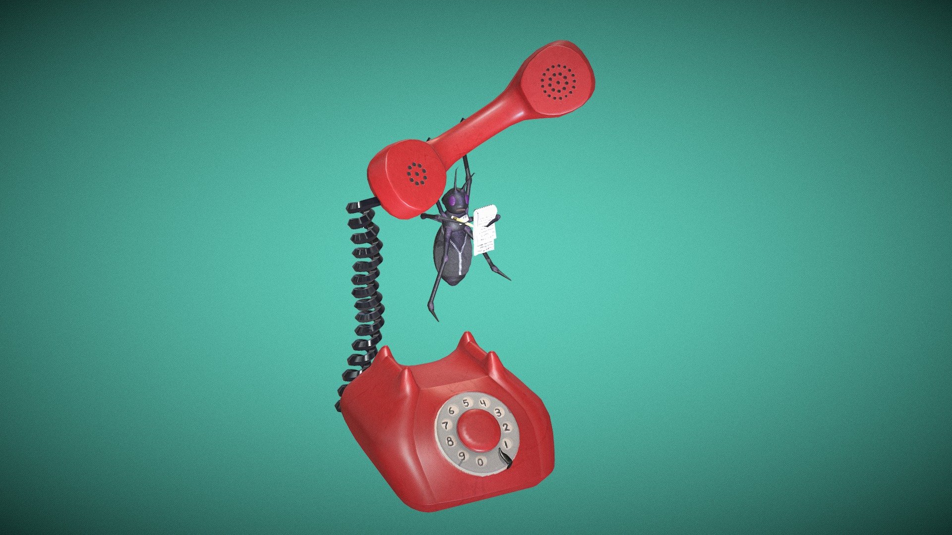 Bugged Phone 3d model