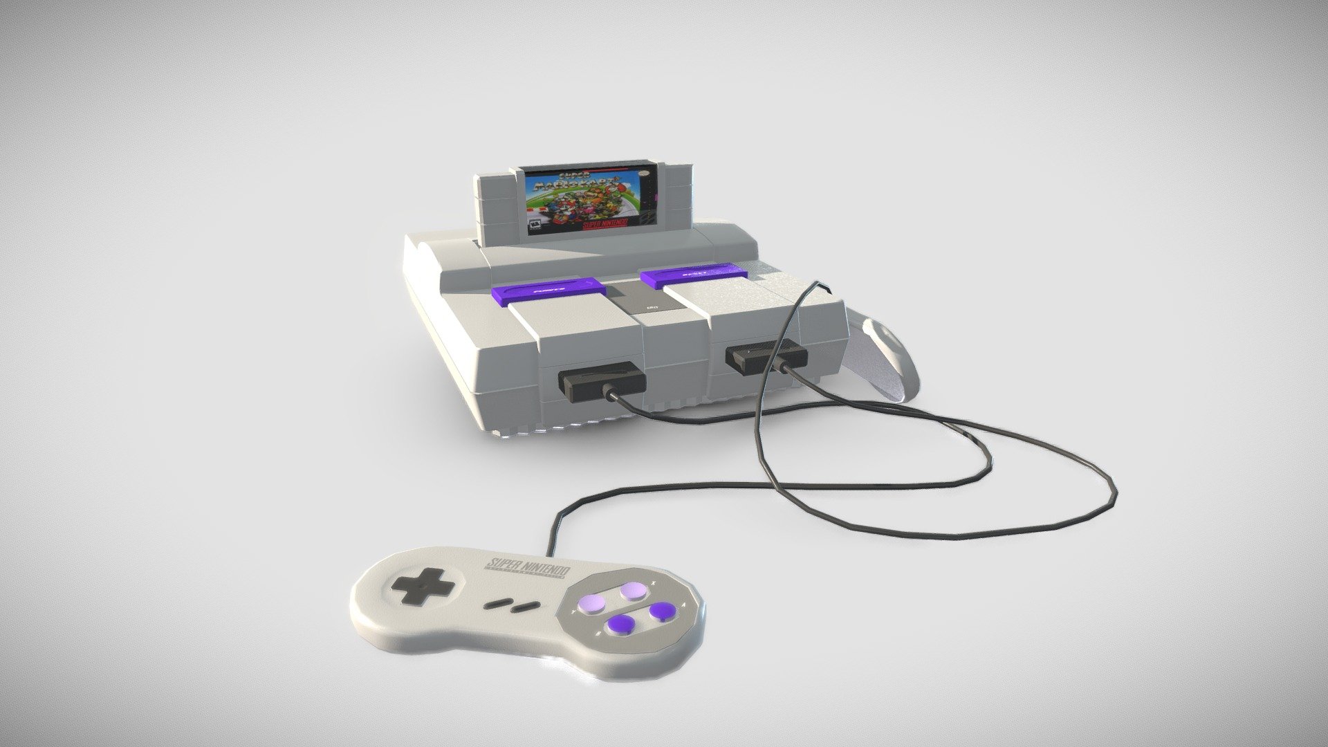 Super Nintendo 3d model