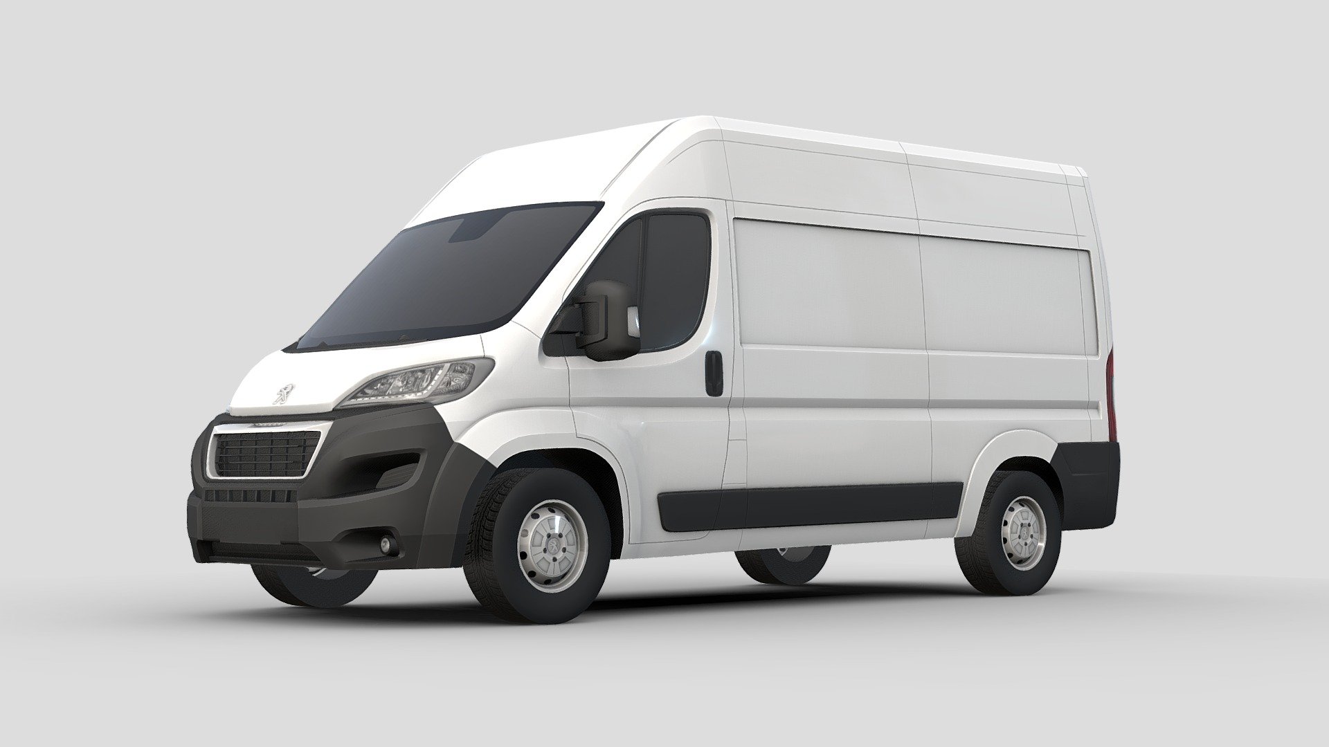 Peugeot Boxer 2014 AR/VR, LowPoly 3D Model 3d model