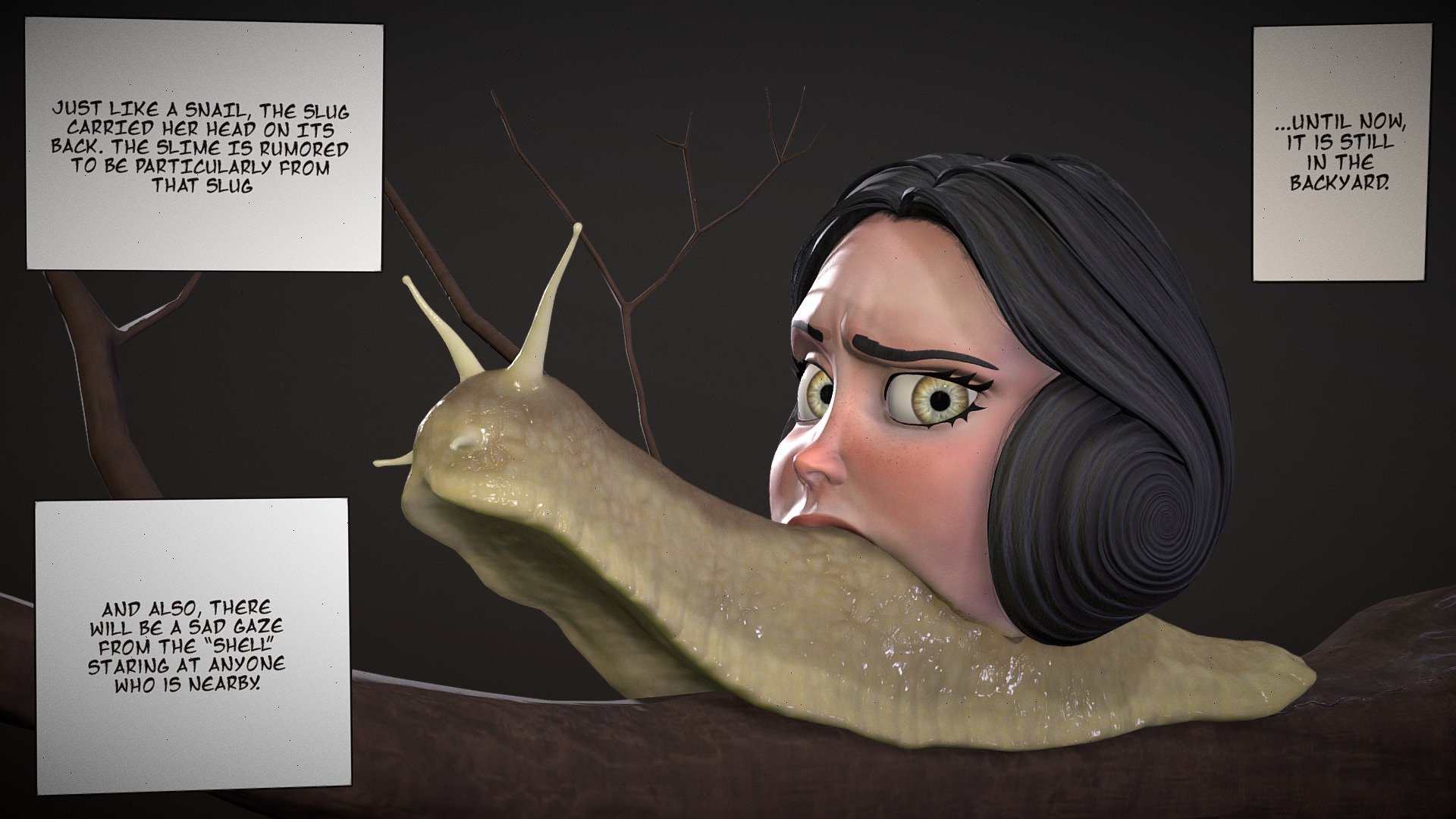 Slug Girl 3d model