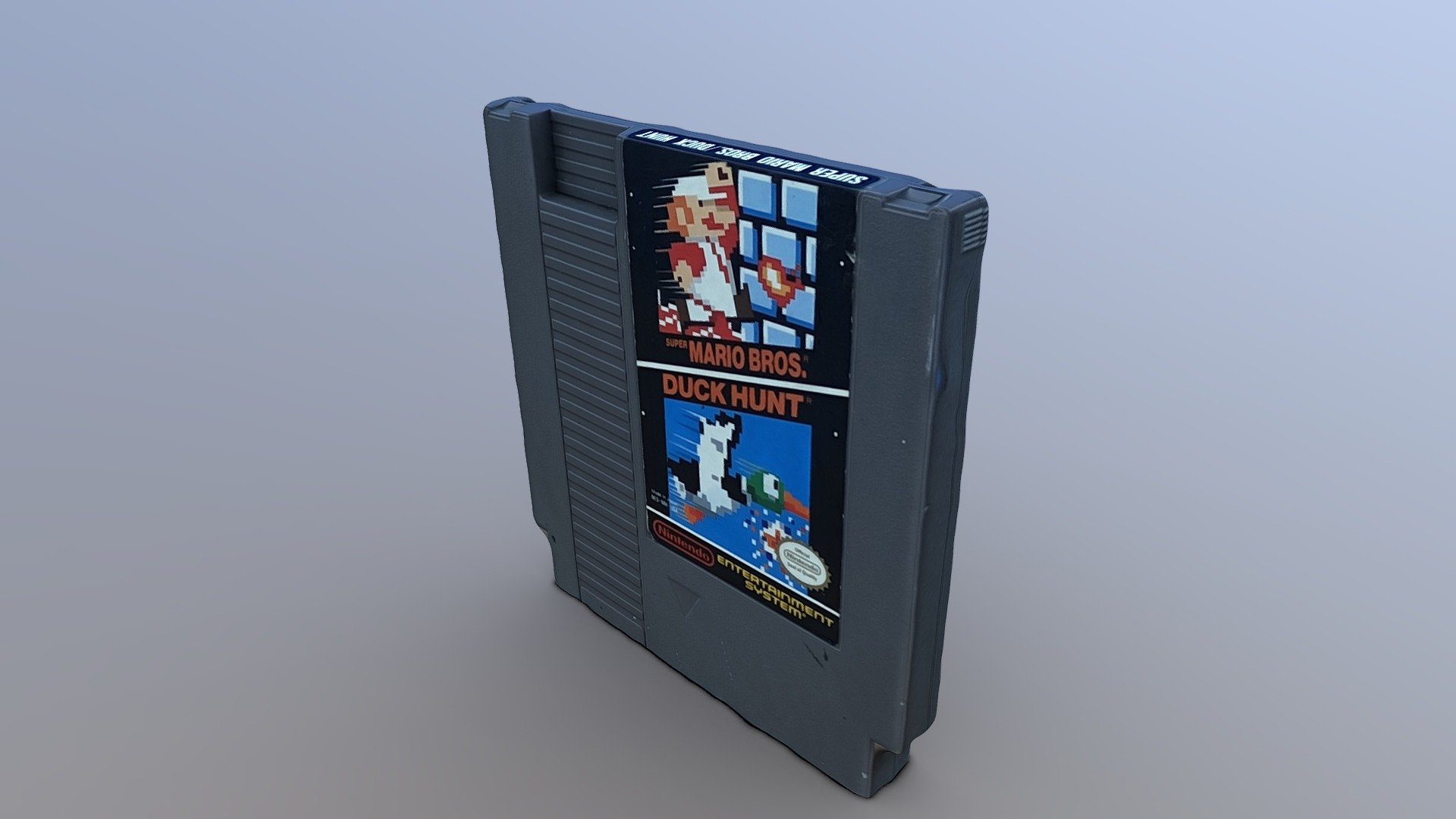 Super Mario Bros. / Duck Hunt NES Cartridge 3d model