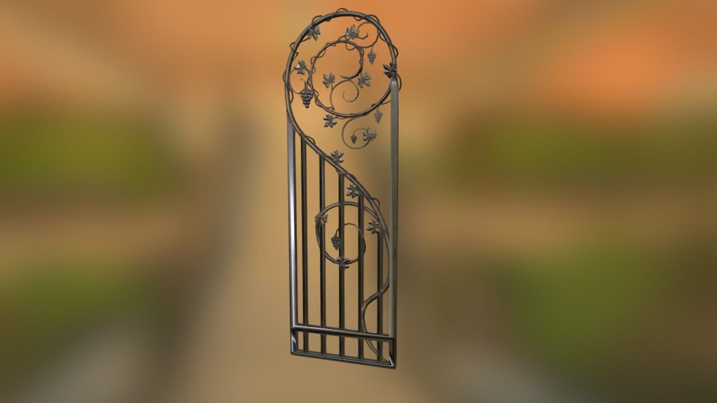 Iron Vine Gate 3d model