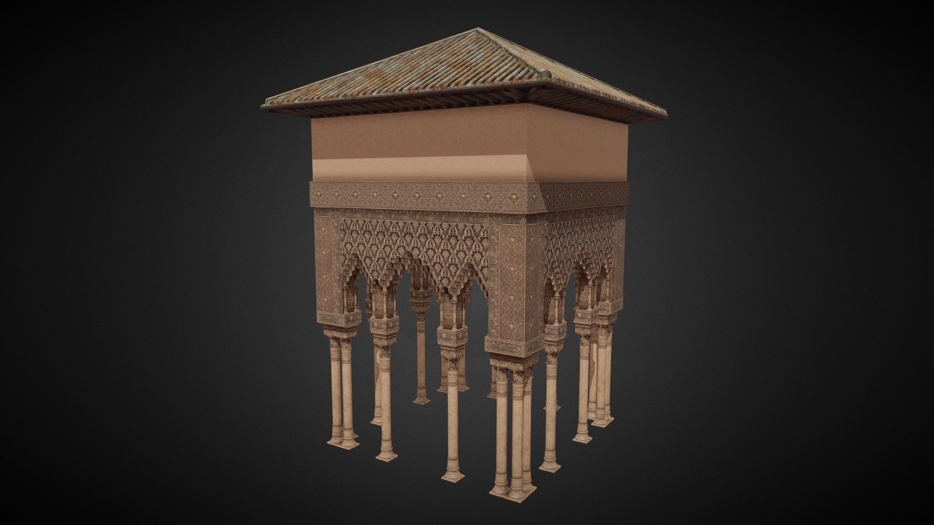 Alhambra, Court of the Lions 3d model