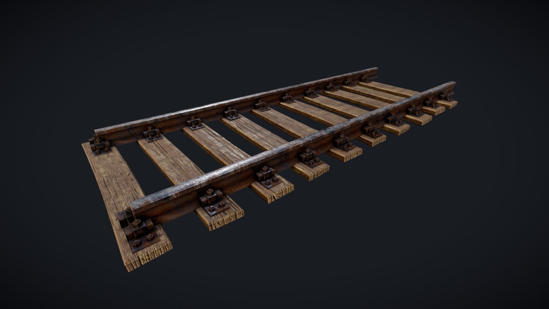 Abandoned railway tunnel 3d model