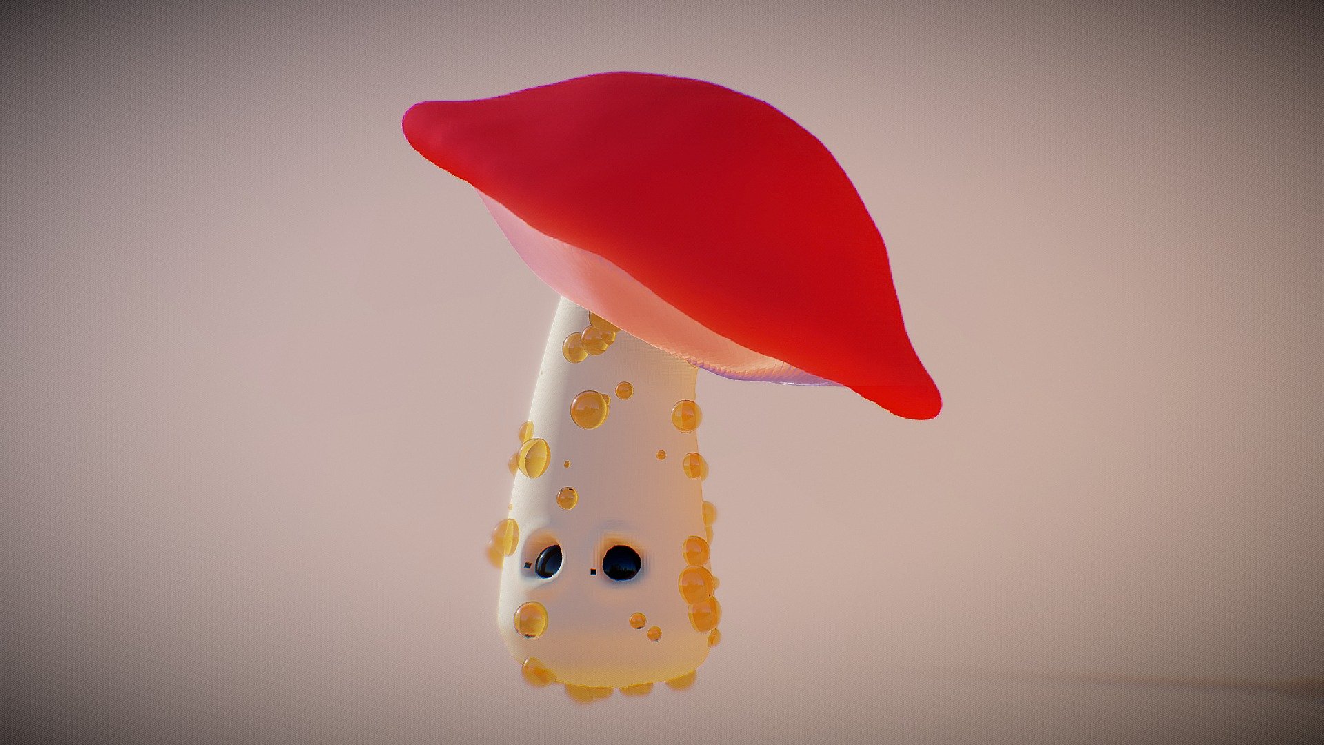 Animated Mushroom Character 3d model