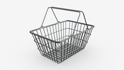 Metal shopping basket