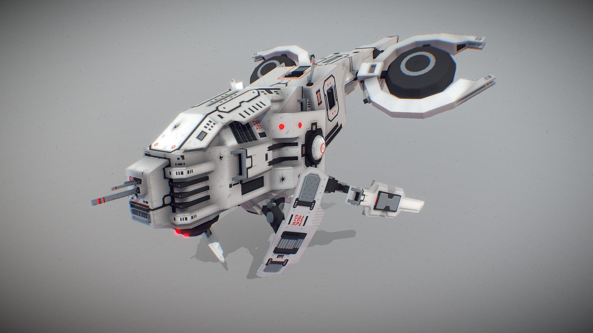 Space drone 3d model