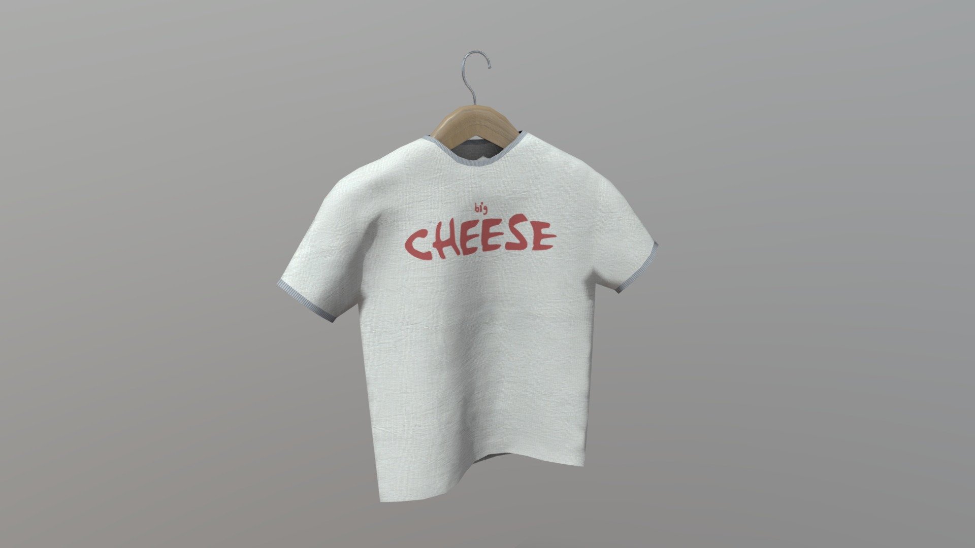 Shirt On Hanger 3d model