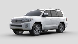 Toyota Land Cruiser 2013 AR/VR, LowPoly 3D Model