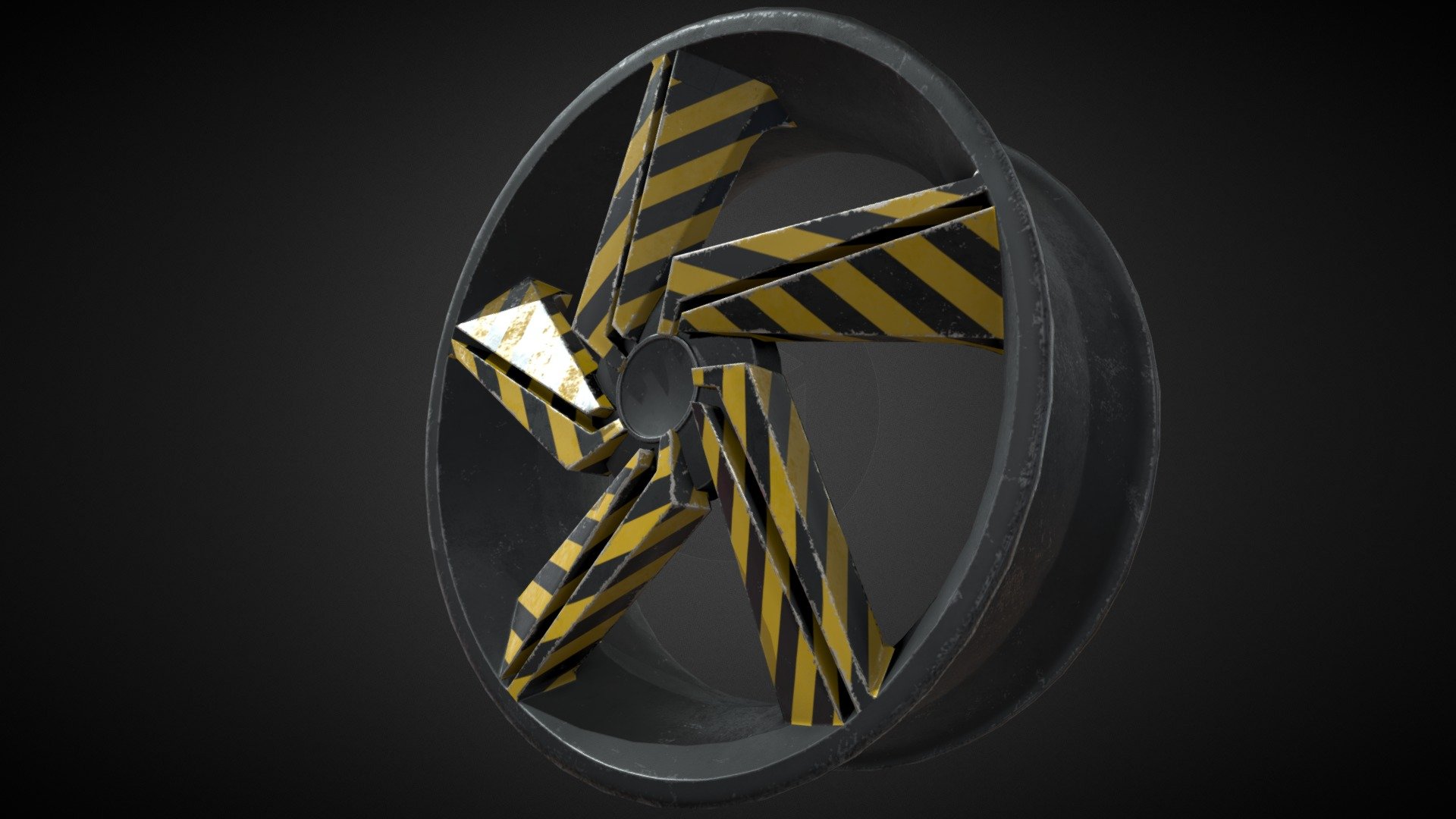 Industrial Wheel 3d model