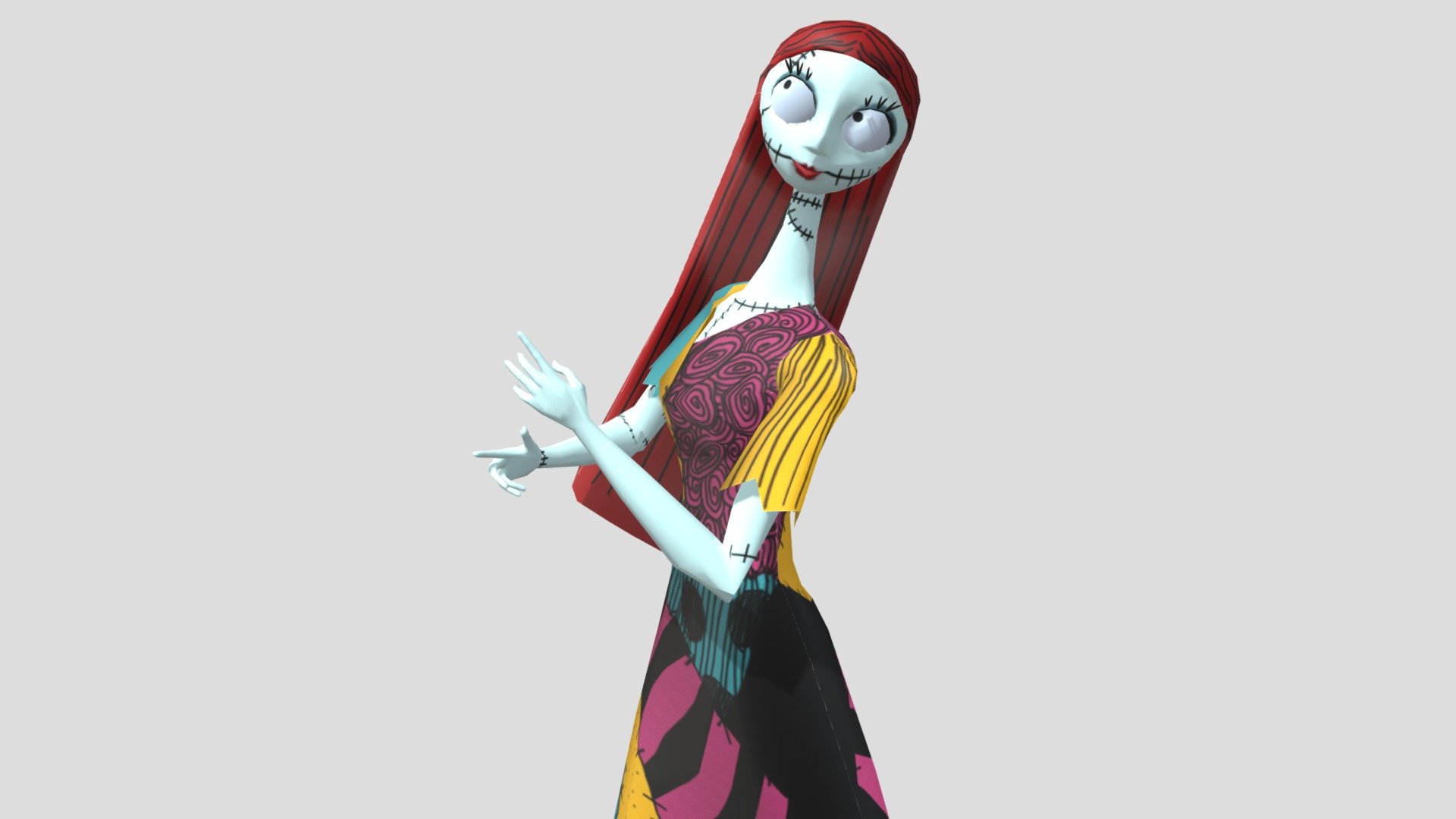 Sally pose 3d model