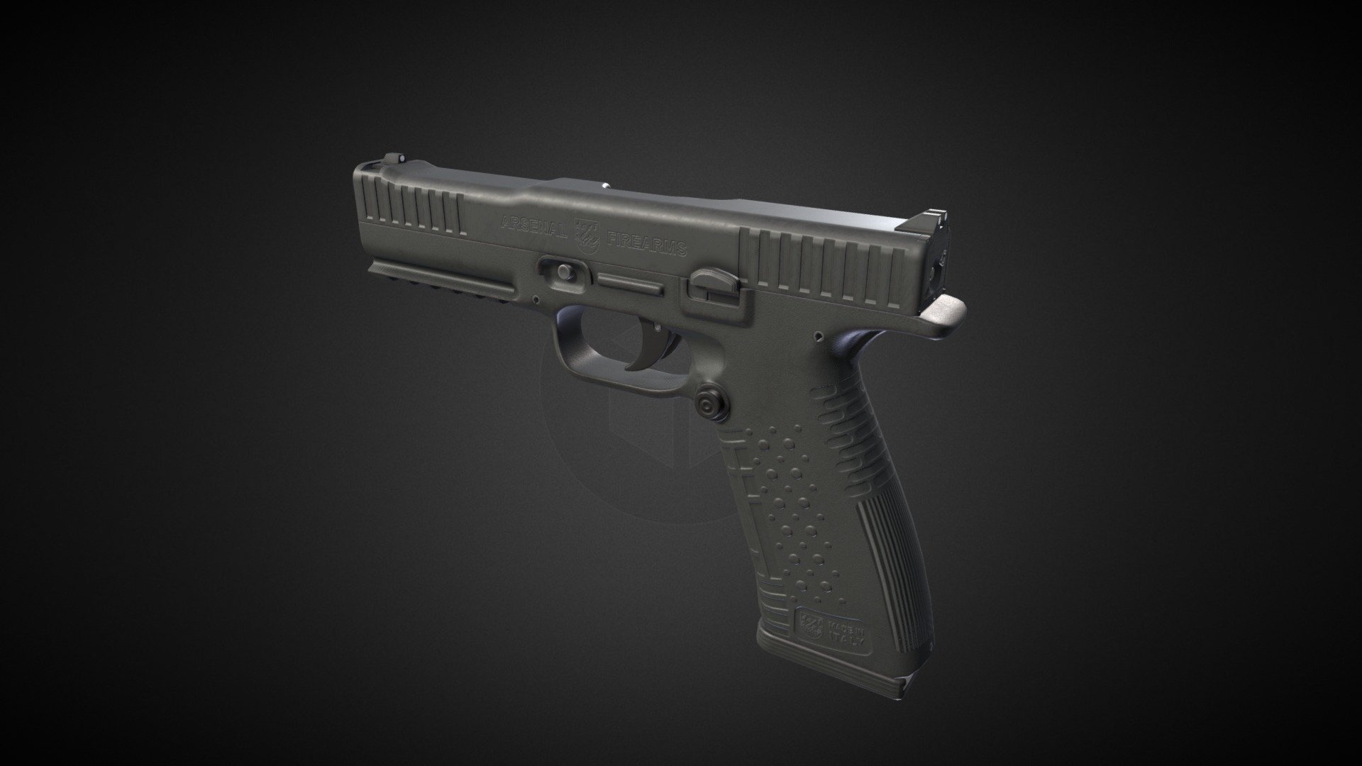 Strike One Pistol 3d model