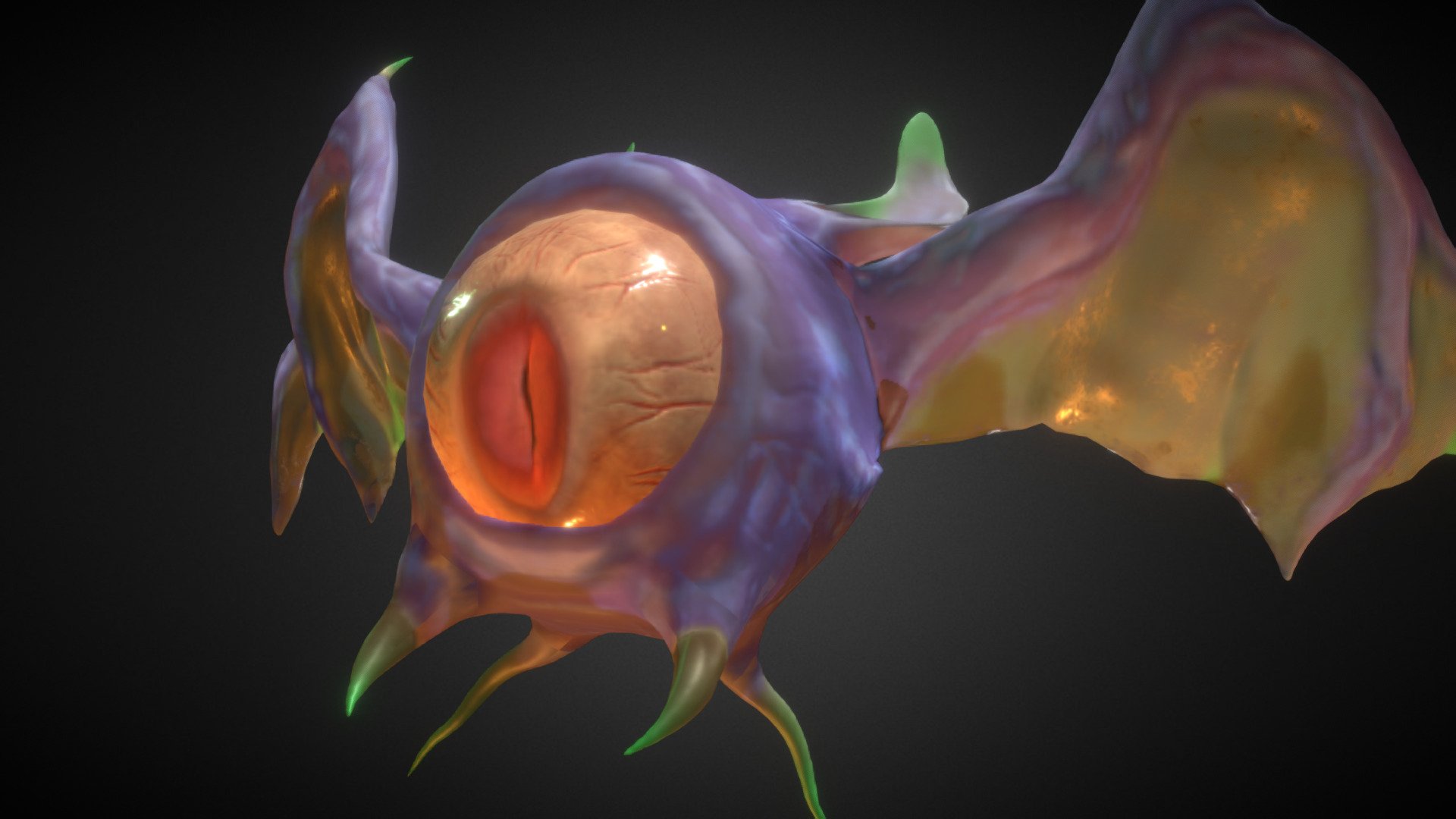 Monster Eye Bat 3d model