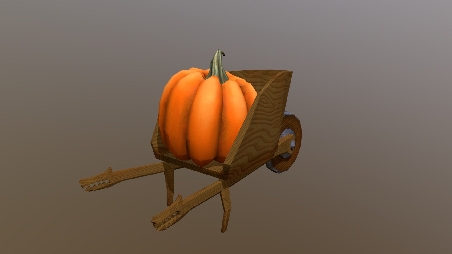 Cart_Garden_Hobbitstyle 3d model