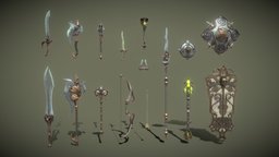 Fantasy Snake Weapon Set