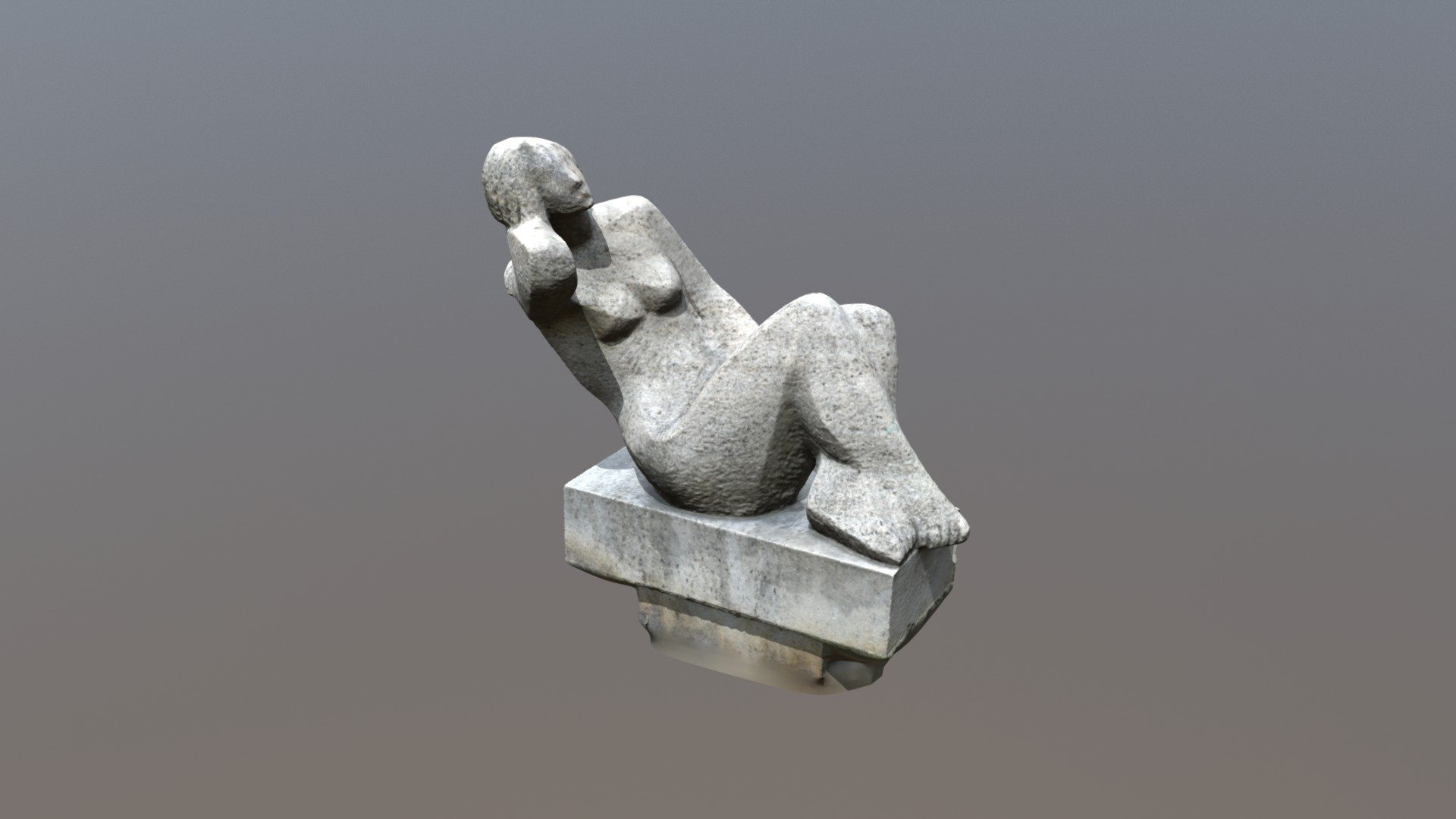 Photogrammetry-The Sitting Woman statue (Prague) 3d model