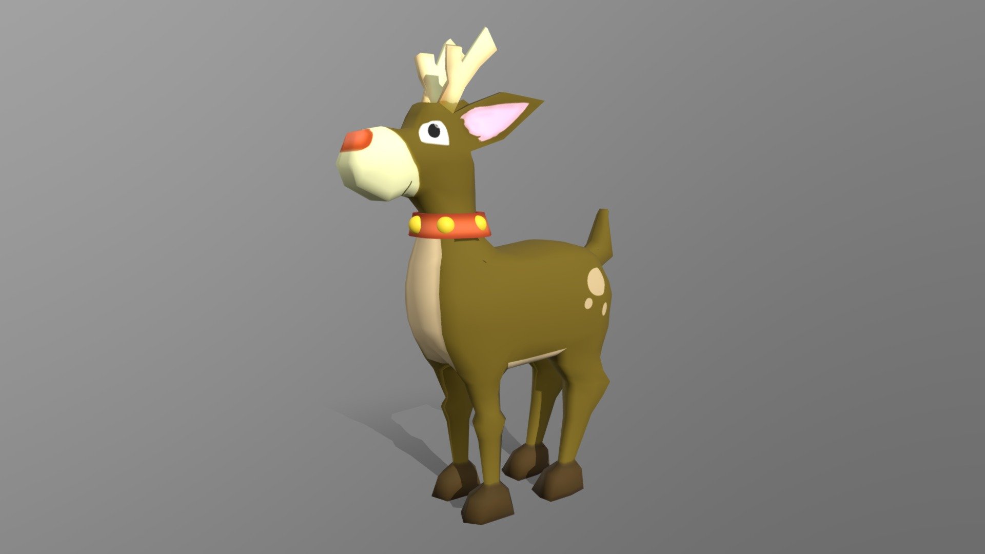 Reindeer Rudolph 3d model