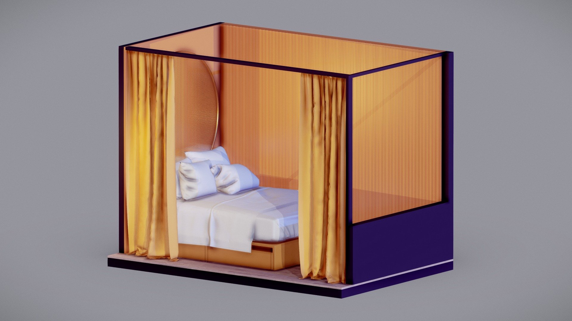 Bed Composition 3d model