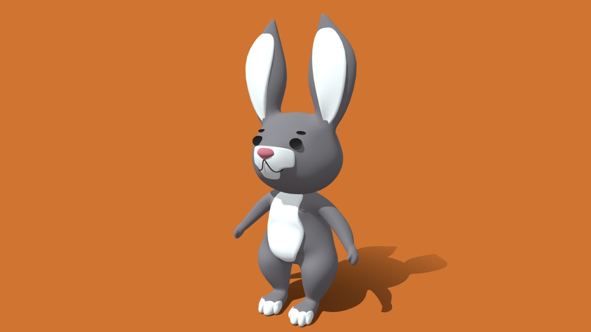 Cartoon Hare 3d model