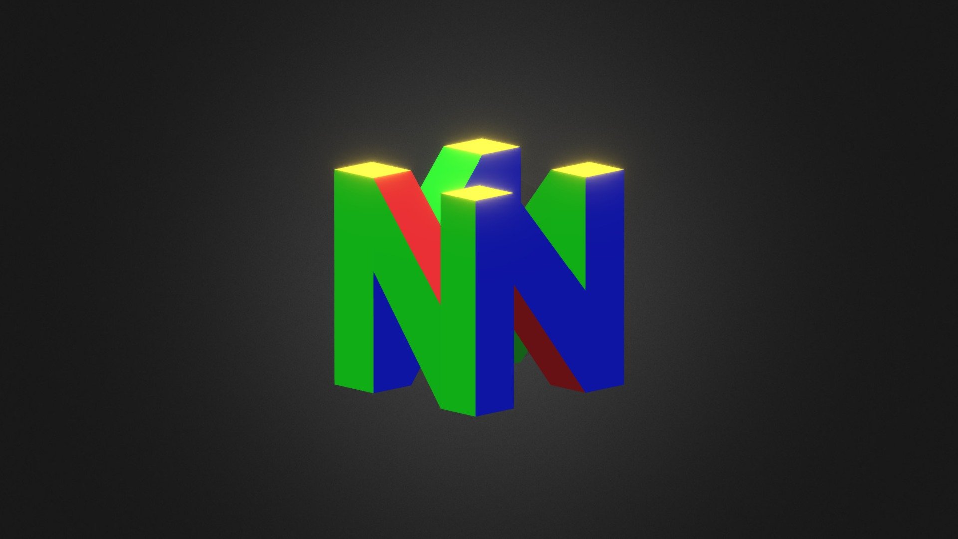 Nintendo 64 Logo 3d model