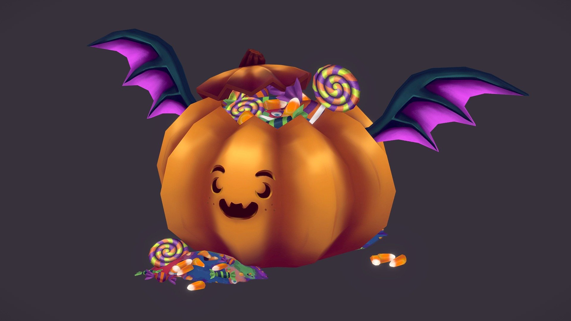 spoopy candy boi 3d model