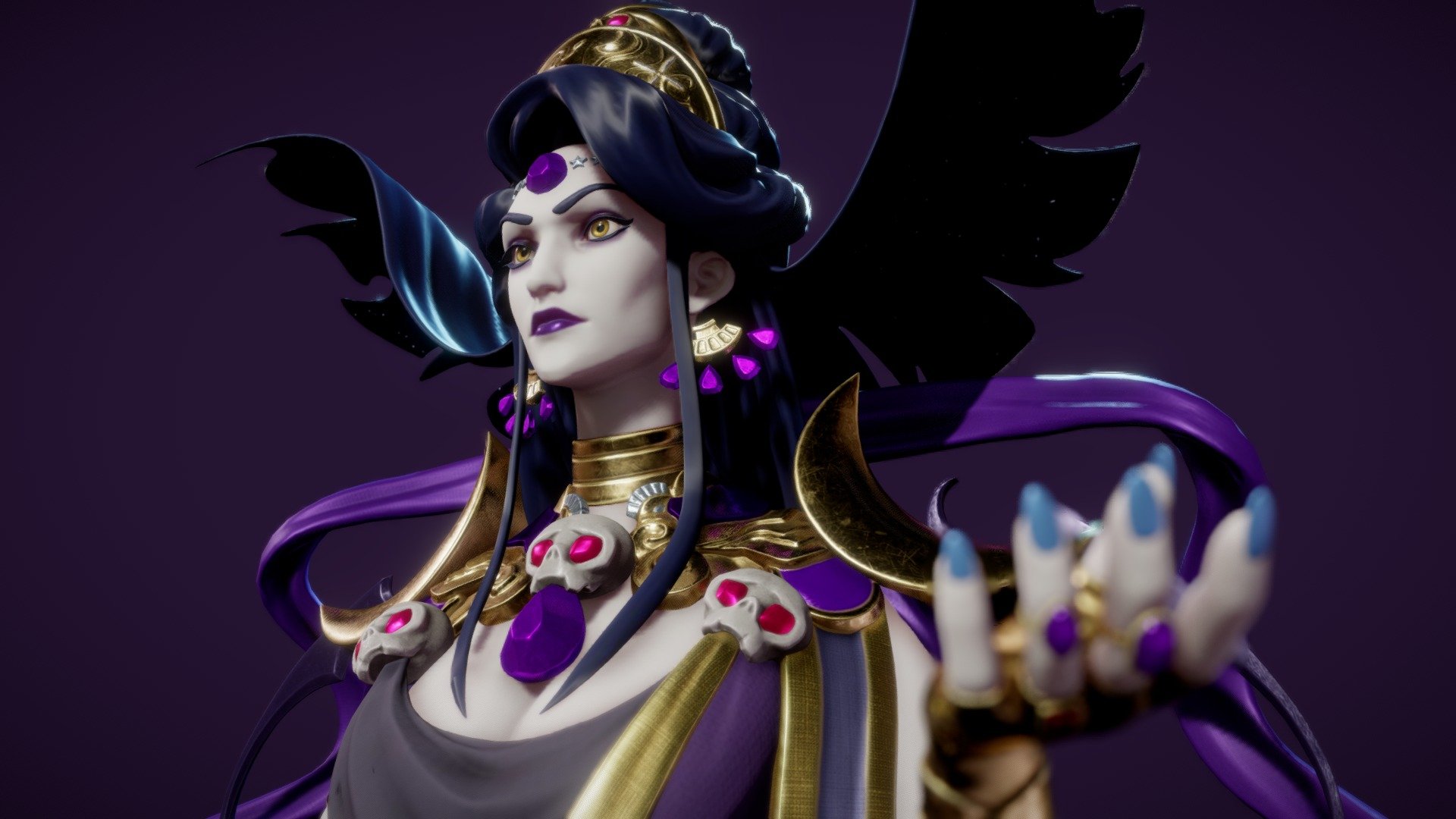 Nyx (Hades fanart) 3d model