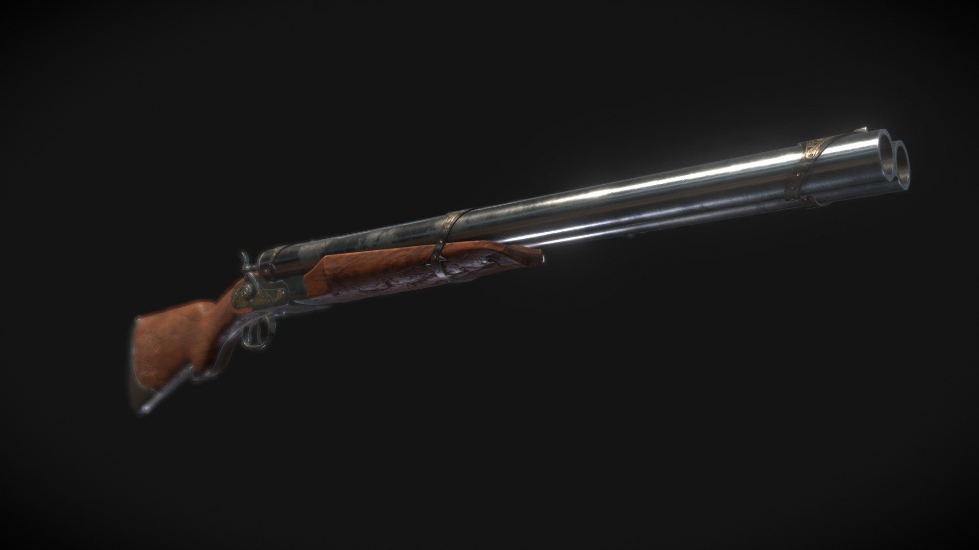 Stagecoach Shotgun 3d model