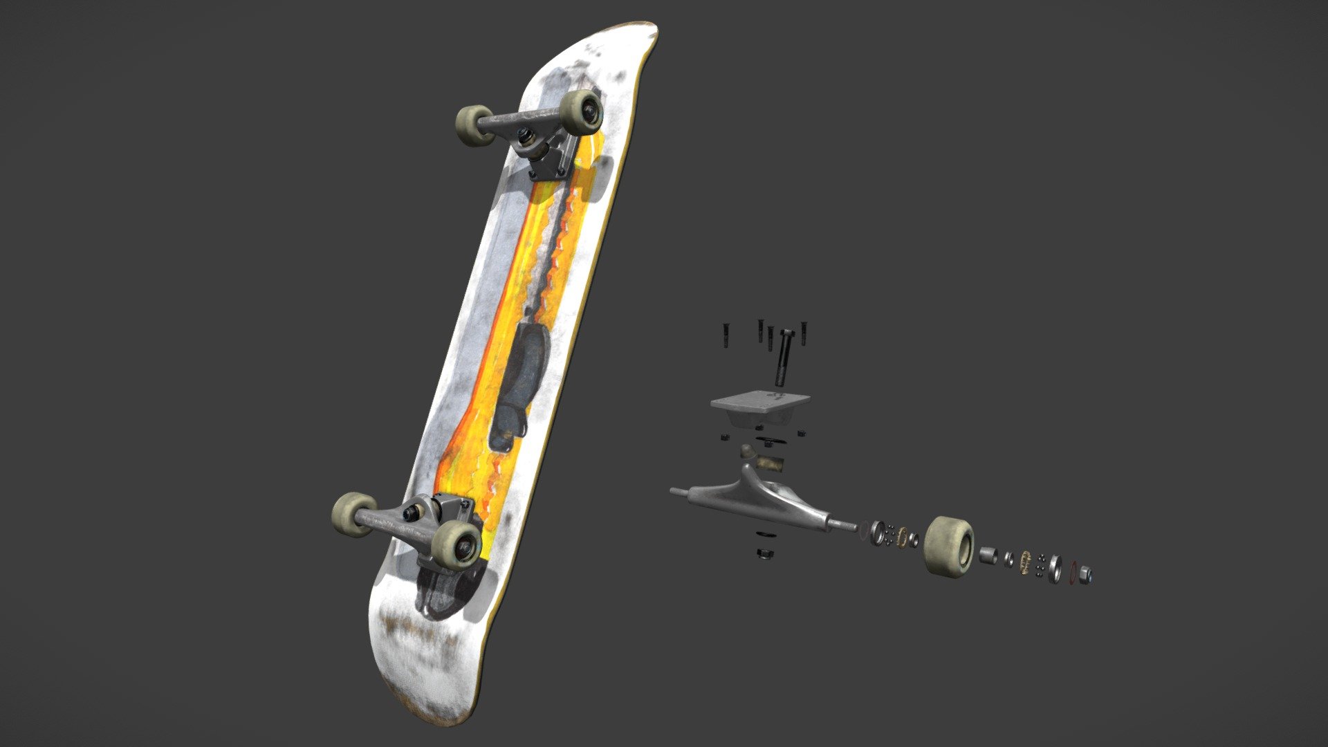 Skateboard 3d model