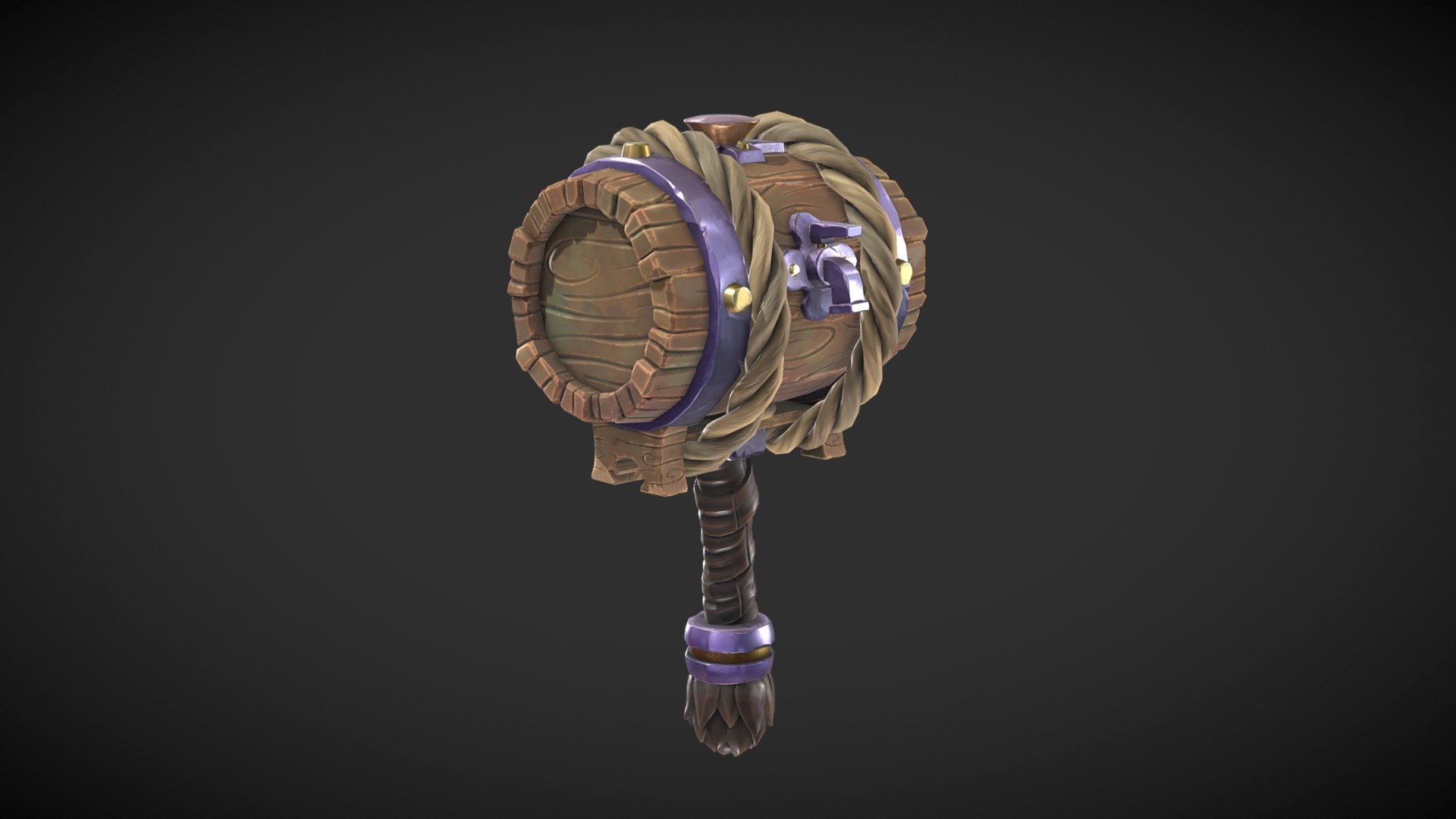 Hammer Barrel 3d model