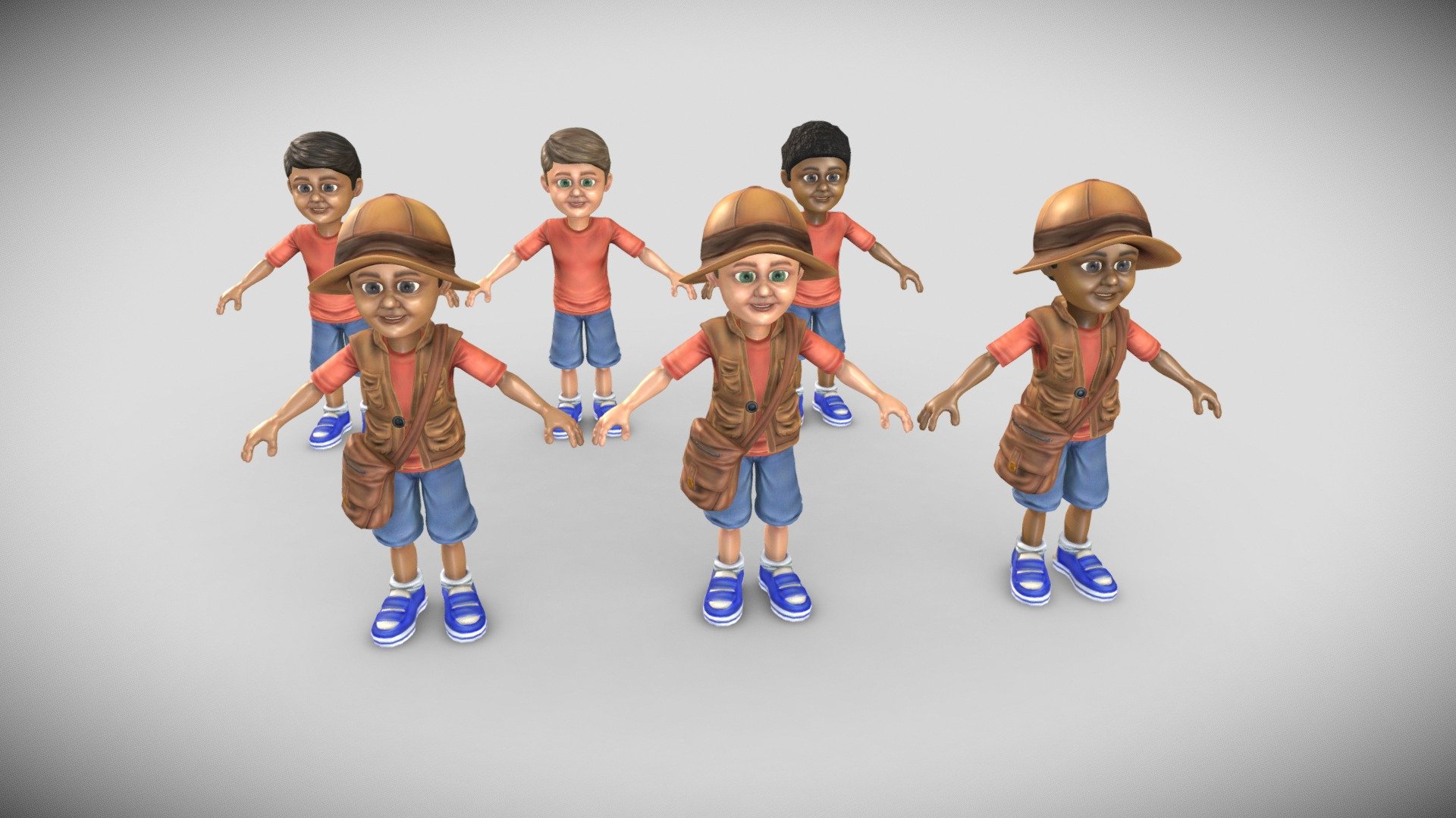 Exploring Boy 3d model