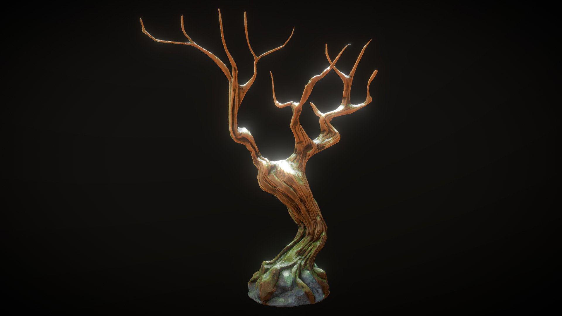 Stylised forest tree 3d model