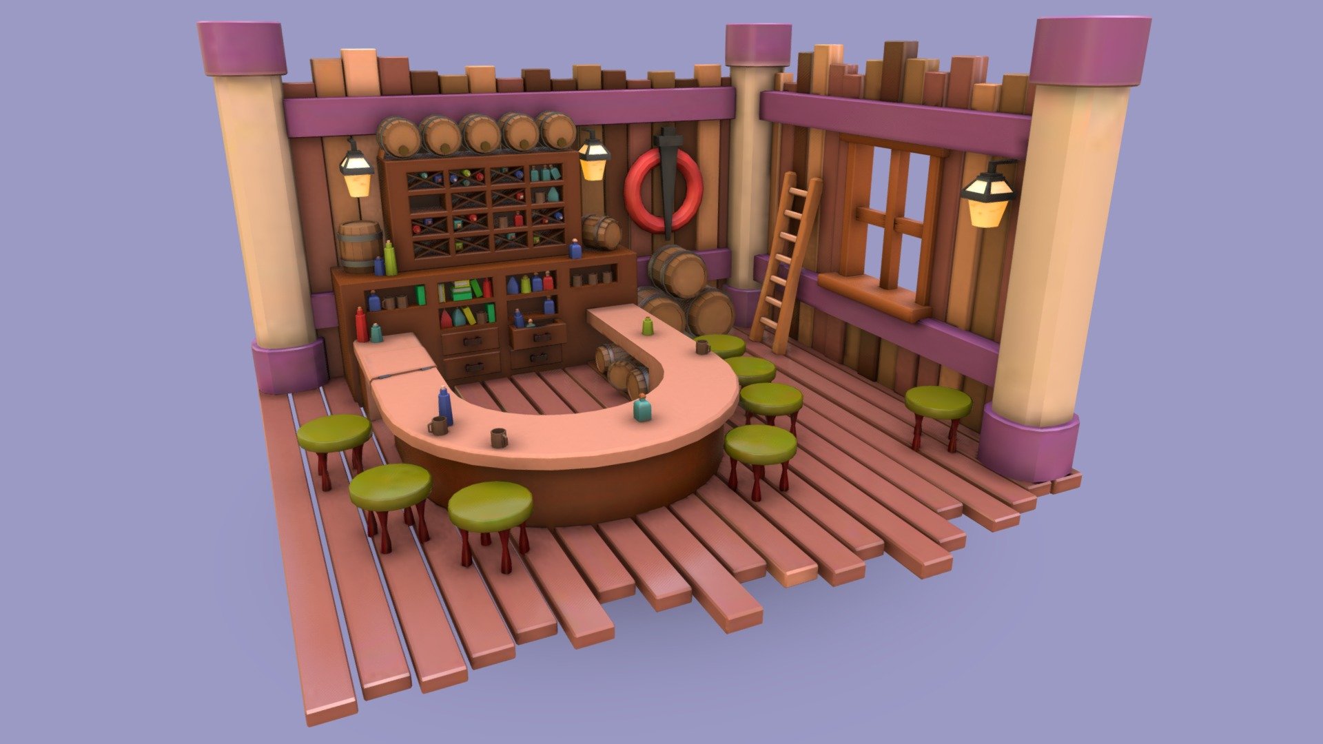 Bar / Бар 3d model