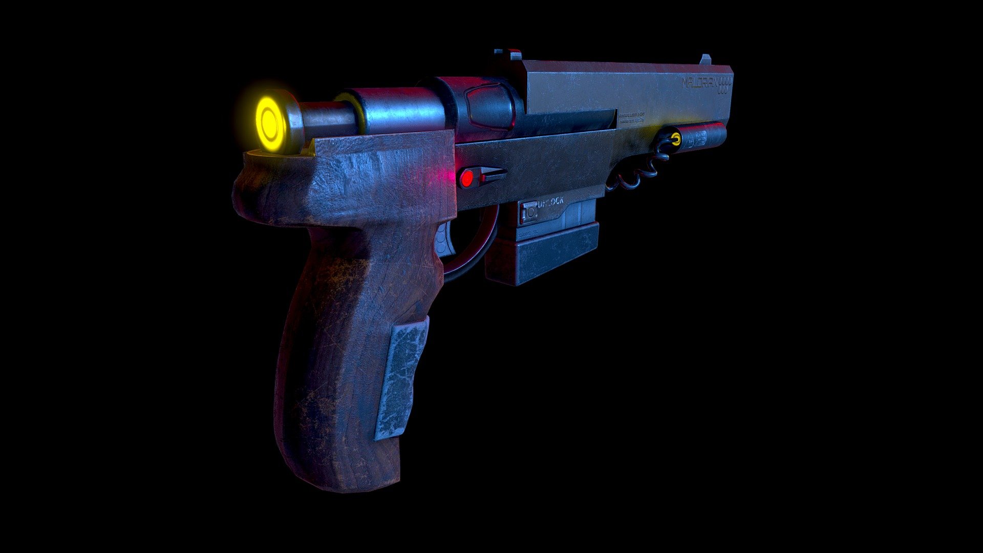 MALORIAN ARMS 2077 [ CyberPunk Gun ] 3d model