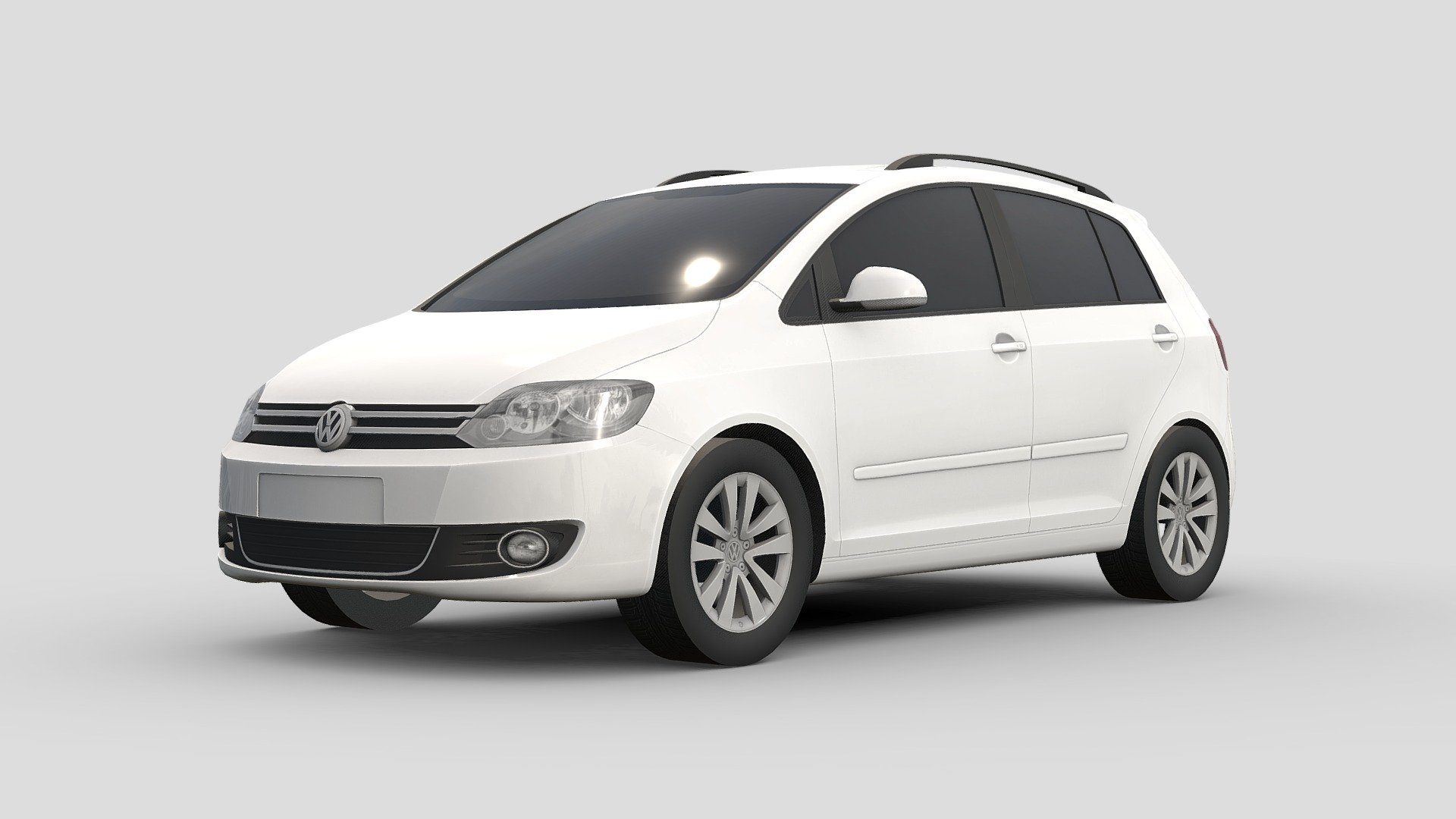 Volkswagen Golf 2011 AR/VR, LowPoly 3D Model 3d model