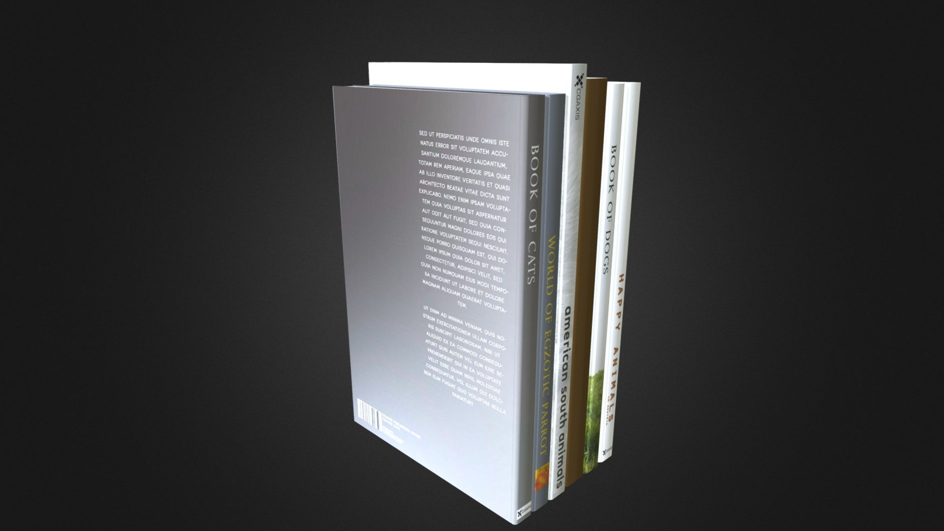 Books 17 3d model