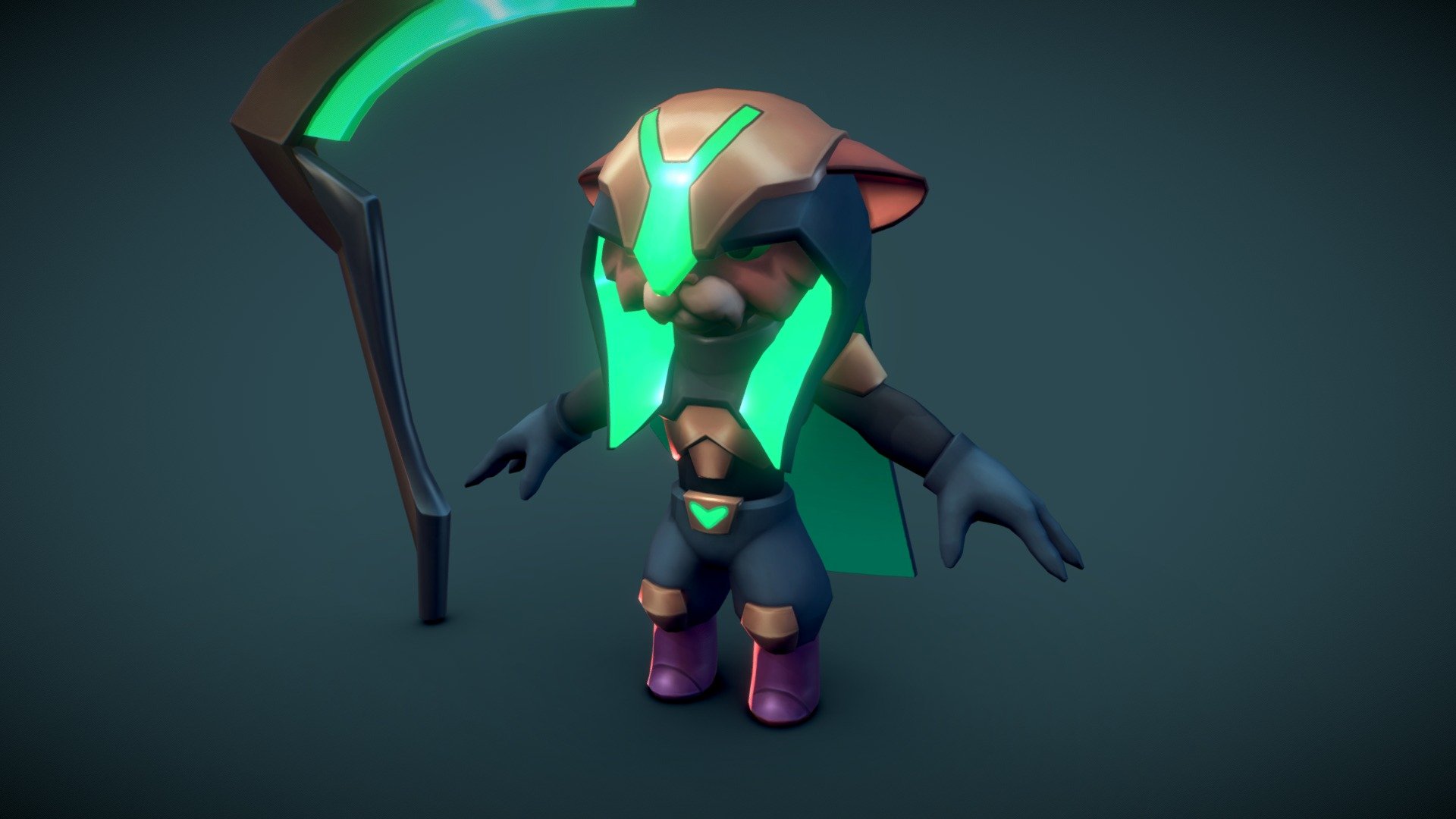 Necro Cat 3d model