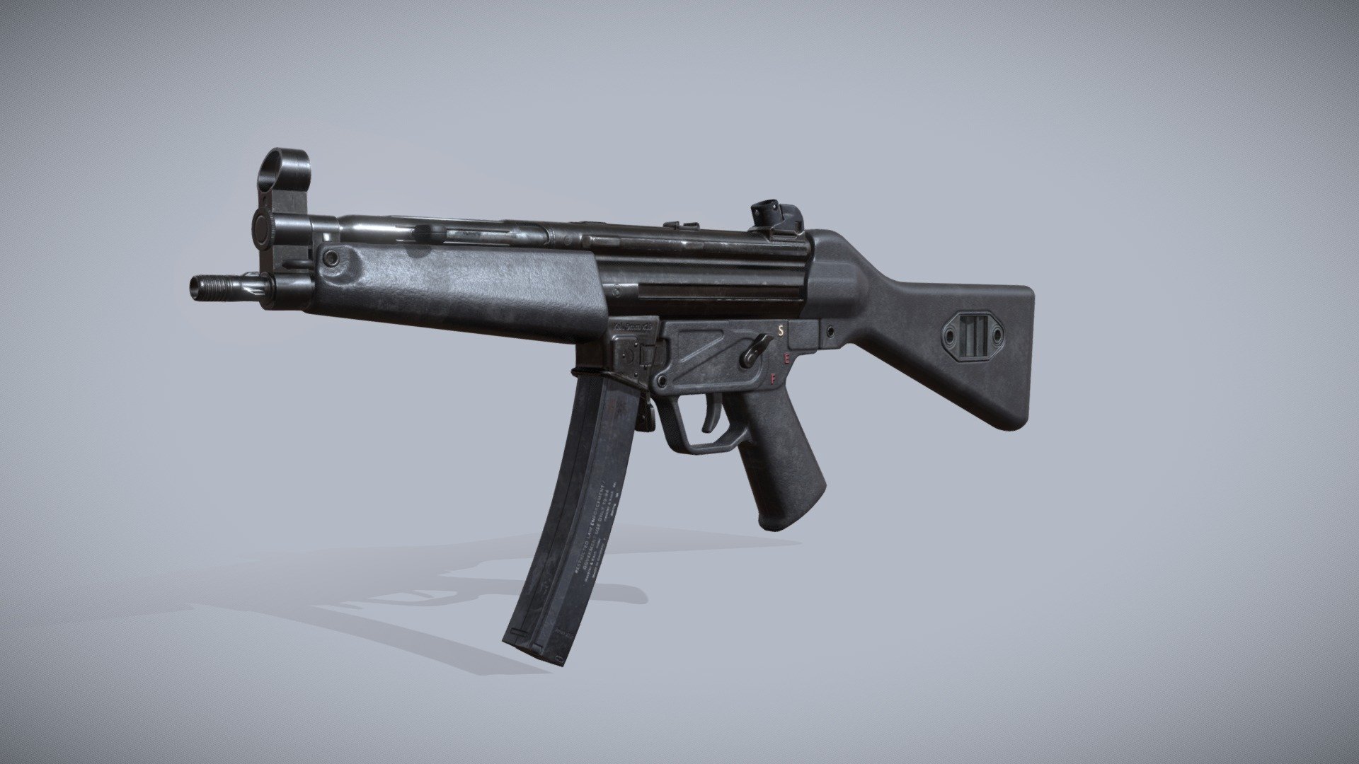 HK MP5 SMG 3d model